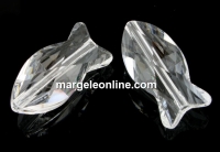 Swarovski, margele peste, crystal, 18mm - x1