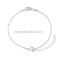 Bratara pentru linkuri, argint 925, 15+4.5cm - x1