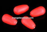 Perle Swarovski picatura, neon red, 11.5x6mm - x2