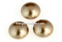 Swarovski, cabochon perla cristal, bronze, 8mm - x2