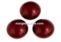Swarovski, cabochon perla cristal, bordeaux, 10mm - x2