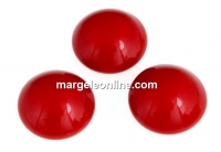 Swarovski, cabochon perla cristal, red coral, 8mm - x2