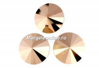 Swarovski, rivoli, rose gold, 8mm - x2