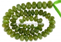 Margele granat oliv natural, rondele fatetate, 5.5-8.8mm