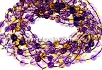 Amethyst, ametrine, citrine, round, 6mm