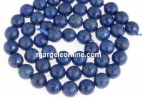 Margele lapis lazuli natural, rotund microfatetat, 8mm