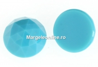 Swarovski, cabochon rose cut, turquoise, 10mm - x1