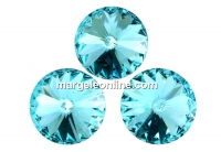 Swarovski, rivoli, light turquoise, 8mm - x2