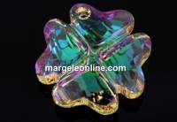 Swarovski, pandantiv trifoi, luminous green, 19mm - x1