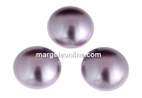 Swarovski, cabochon perla cristal, mauve, 10mm - x2