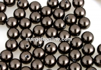Perle Swarovski cu un orificiu, brown, 5mm - x4