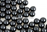 Perle Swarovski cu un orificiu, black, 5mm - x4
