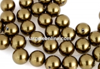 Perle Swarovski cu un orificiu, antique brass, 6mm - x4