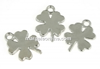 Charm trifoi, 14x10mm - x10