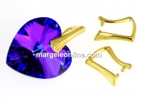 Sistem prindere pandantiv, argint 925 placat cu aur, 9.5mm - x1