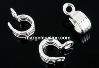 Extension system, pendant bail, 925 silver, 9mm - x1