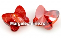 Swarovski, margele fluture, red magma, 6mm - x2