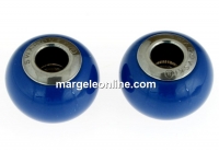 Swarovski, becharmed crystal lapis pearl, 14mm - x1