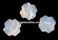 Swarovski, margele trifoi, white opal, 8mm - x2