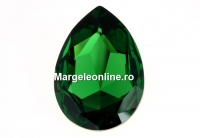 Swarovski, rivoli cabochon, dark moss green, 30x20mm - x1