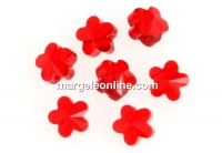 Swarovski, margele floare, light siam, 10mm - x2