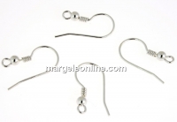 Tortite cercei, argint 925 placat cu rodiu, 19mm - x1per