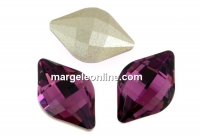 Swarovski, fancy lemon, amethyst, 14x9mm - x1