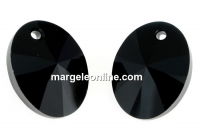 Swarovski, pandantiv oval, jet, 12mm - x1