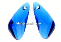 Swarovski, pandantiv aripa, capri blue, 23mm - x1