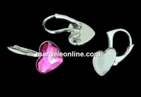 Tortite cercei  argint 925, cabochon de 10mm - x1per