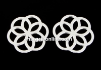 Accesoriu decor, floare, argint 925, 15mm - x1