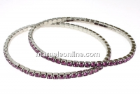 Bratara Swarovski 1088 amethyst, placata cu rodiu, 18cm - x1