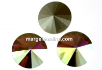 Swarovski, rivoli, rose aurore boreale, 18mm - x1