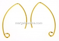 Tortite cercei, argint 925 placat cu aur, 28.5mm - x1per