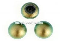 Swarovski, cabochon perla iridescent green, 10mm - x2