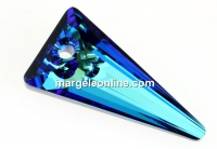 Swarovski, pandantiv spike, bermuda blue, 18mm - x1
