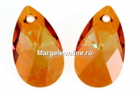 Swarovski, pandantiv picatura, crystal copper, 22mm - x1