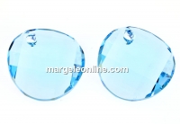 Swarovski, pandantiv twist, aquamarine, 18mm - x1