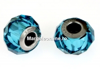 Swarovski, becharmed briolette 5948, indicolite, 14mm - x1