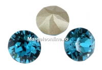 Swarovski, chaton SS39, indicolite, 8mm - x2