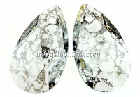 Swarovski, pandantiv picatura, silver patina, 22mm - x1