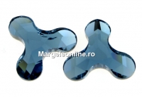 Swarovski, cabochon Molecule, denim blue, 12.5x13.6mm - x1