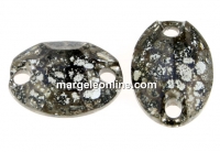 Swarovski, link, black patina F, 10x7mm - x1