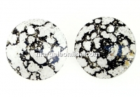 Swarovski, pandantiv rivoli, black patina, 12mm - x2