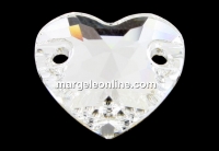 Swarovski, link inima, crystal clear F, 12mm - x1