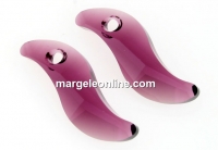 Swarovski, pandantiv Wave, amethyst, 19mm - x1
