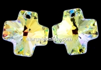 Swarovski, pandantiv Cross, aurore boreale, 20mm - x1