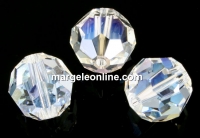 Swarovski, margele, rotund fatetat, moonlight, 12mm - x1