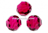 Swarovski, margele, rotund fatetat, ruby, 12mm - x1