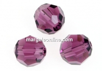 Swarovski, margele, rotund fatetat, amethyst, 8mm - x2